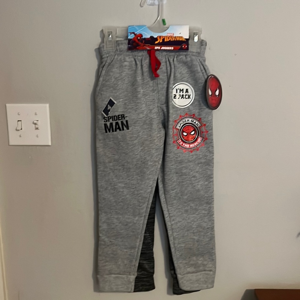 NWT Boys 2 pack Spiderman sweatpants